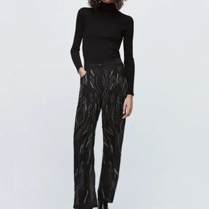RARE ZARA BEADED PANTS LIMITED EDITION